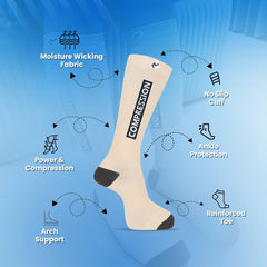 Boost Blood Flow – Unisex Compression Socks Buy 1 Get 1 Free - Zokni