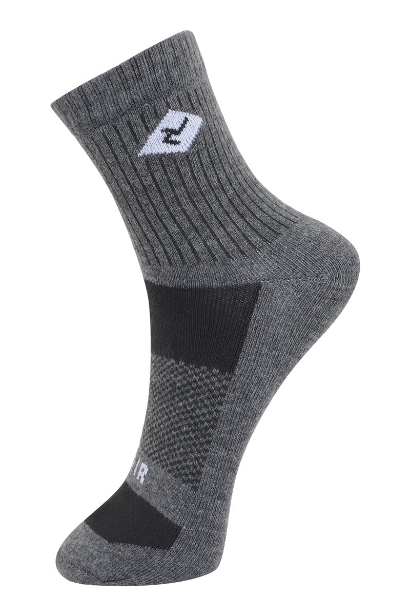 Buy Quarter Socks online in India for Men & Women – Pack of 3 | Zokni ( Dark Grey ) - Zokni