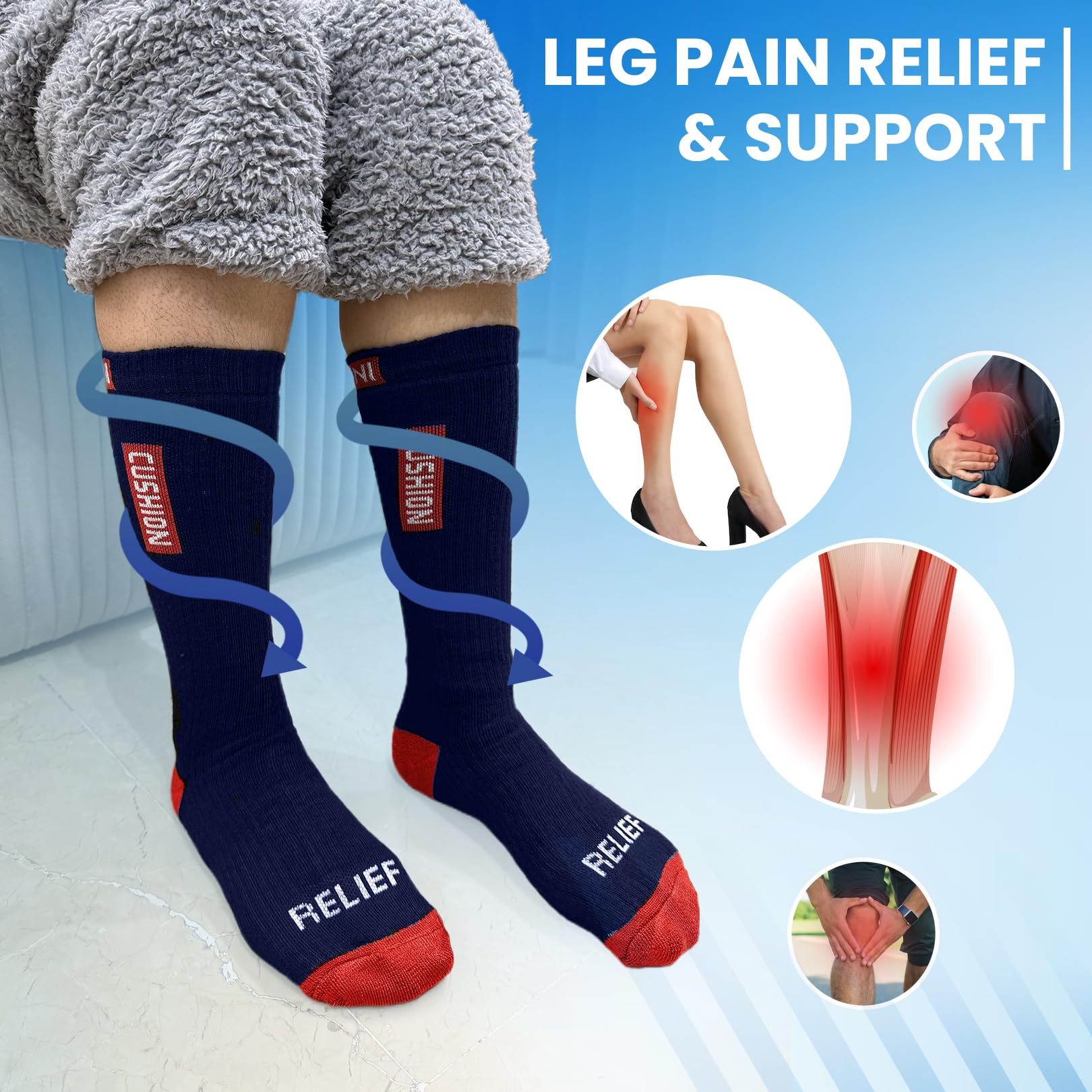 Compression Socks for Leg Pain & Swelling – BOGO Offer - Zokni