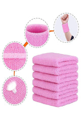 Sports Wrist Sweatbands - 6 Pack for Athletics & Workouts ( Pink ) - Zokni