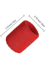 Zokni InfernoGrip Sports Wrist Sweatbands– Red Hot 6-Pack for Fitness - Zokni