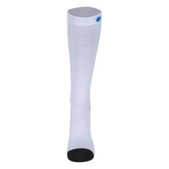 ZOKNI Pain Relief Compression Socks- Buy 1 pair get 1 pair free - White with Black Reinforced Heel & Toe