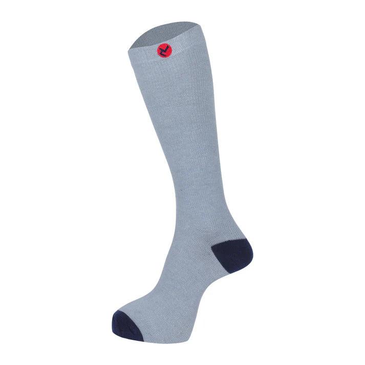 ZOKNI Pain Relief Compression Socks- Buy 1 pair get 1 pair free - Blue with Grey Reinforced Heel & Toe