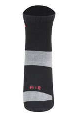Buy Techno Air Quarter Sports Socks for Men & Women – Pack of 3 | Zokni ( Black ) - Zokni