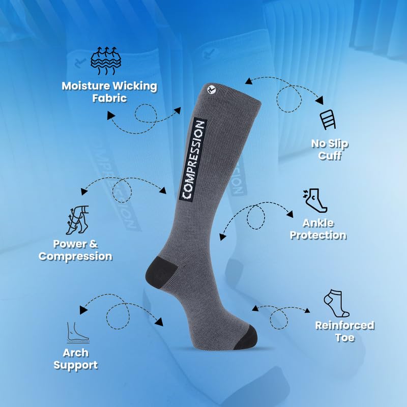 Unisex Compression Socks for Swelling, Varicose Veins – BOGO - Zokni