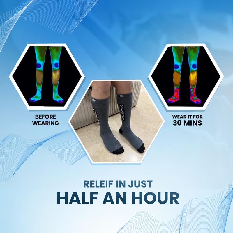 Unisex Compression Socks for Swelling, Varicose Veins – BOGO - Zokni