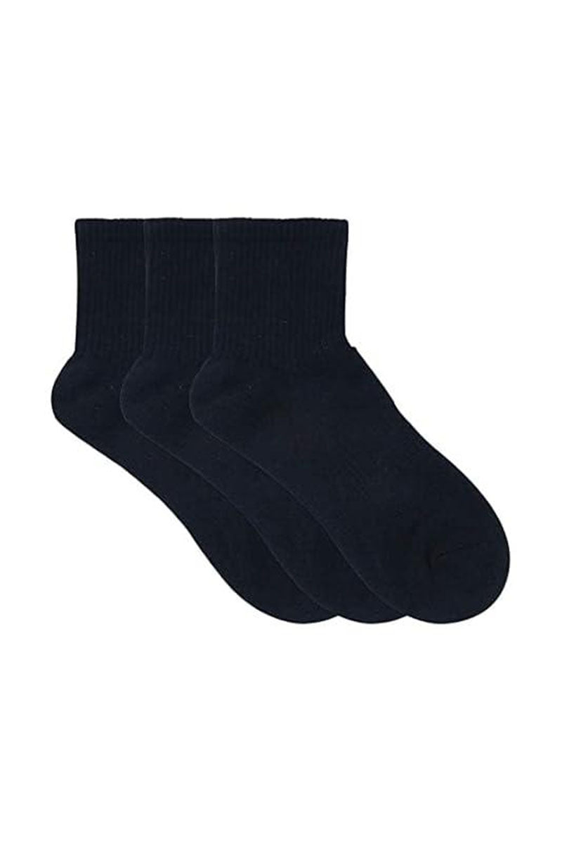 ZOKNI Men’s High Ankle Cushion Sports Socks – 3 Pairs, Free Size & Soft Cotton